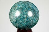 Bright Blue Apatite Sphere - Madagascar #191364-1
